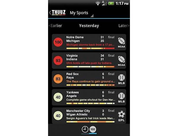 Thuuz Sports for Android - Download the APK from Habererciyes